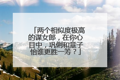 两个相似度极高的谋女郎，在你心目中，巩俐和章子怡谁更胜一筹？