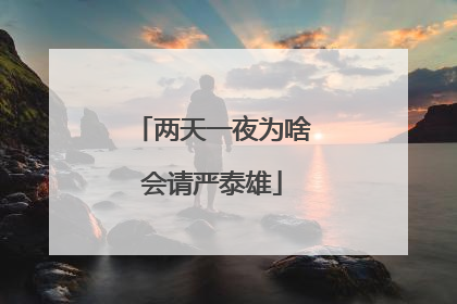 两天一夜为啥会请严泰雄