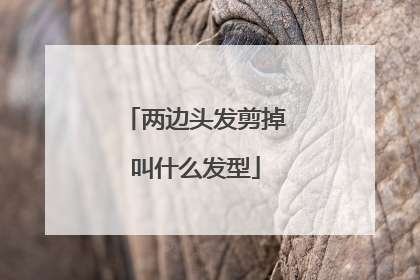 两边头发剪掉叫什么发型