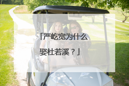 严屹宽为什么娶杜若溪?