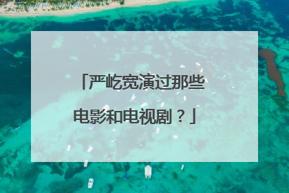 严屹宽演过那些电影和电视剧?