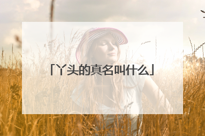 丫头的真名叫什么