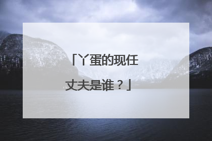 丫蛋的现任丈夫是谁？