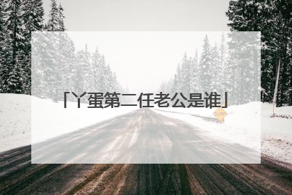 丫蛋第二任老公是谁