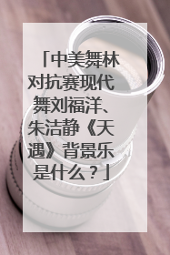 中美舞林对抗赛现代舞刘福洋、朱洁静《天遇》背景乐是什么？