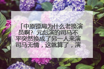 中原镖局为什么老换演员啊? 元彪演的司马不平突然换成了另一人来演司马无情，这就算了，演郑青山的演员也