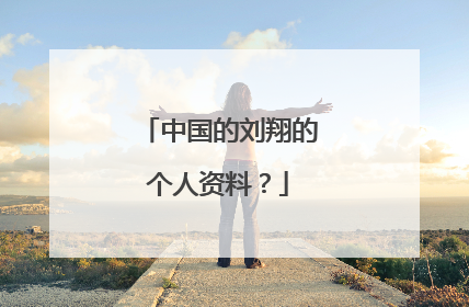 中国的刘翔的个人资料？