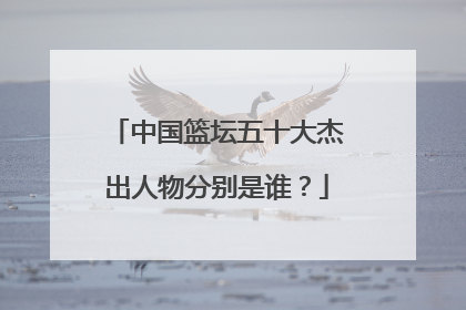 中国篮坛五十大杰出人物分别是谁？