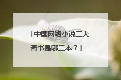 中国网络小说三大奇书是哪三本?