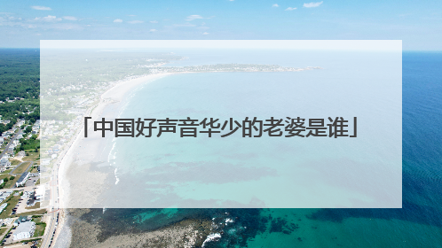 中国好声音华少的老婆是谁