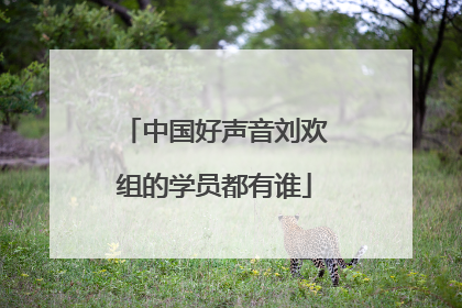 中国好声音刘欢组的学员都有谁