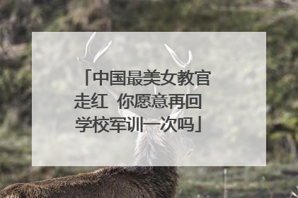 中国最美女教官走红 你愿意再回学校军训一次吗