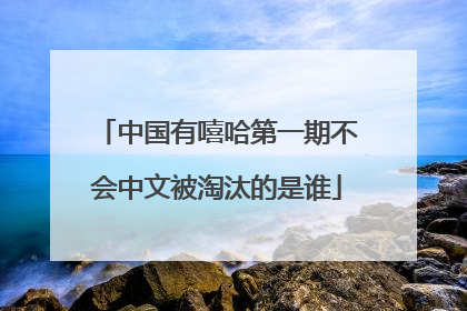 中国有嘻哈第一期不会中文被淘汰的是谁