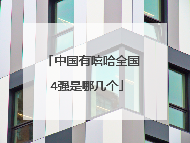 中国有嘻哈全国4强是哪几个