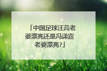 中国足球汪蒿老婆漂亮还是冯潇霆老婆漂亮?