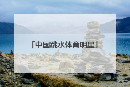 中国跳水体育明星