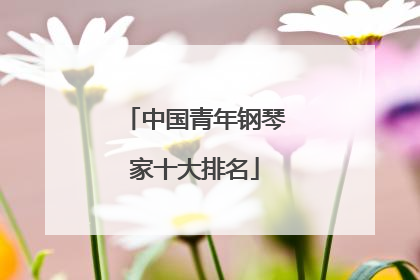 中国青年钢琴家十大排名