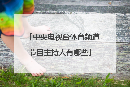 中央电视台体育频道节目主持人有哪些