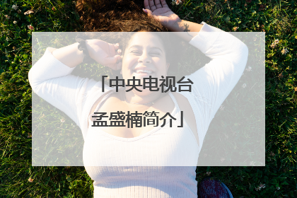 中央电视台孟盛楠简介