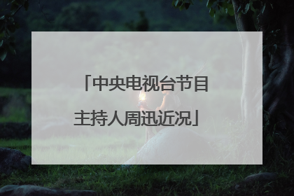 中央电视台节目主持人周迅近况