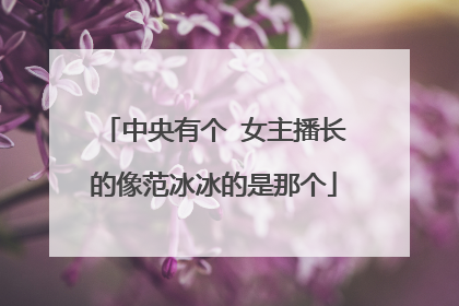 中央有个 女主播长的像范冰冰的是那个