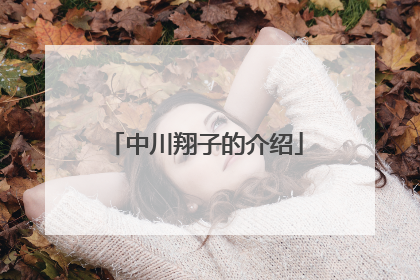 中川翔子的介绍