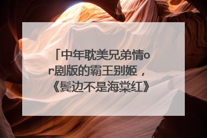中年耽美兄弟情or剧版的霸王别姬，《鬓边不是海棠红》究竟是哪个？
