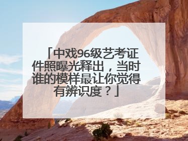 中戏96级艺考证件照曝光释出,当时谁的模样最让你觉得有辨识度?