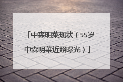 中森明菜现状(55岁中森明菜近照曝光)