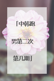 中韩跑男第二次第几期