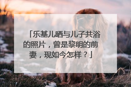 乐基儿晒与儿子共浴的照片，曾是黎明的前妻，现如今怎样？