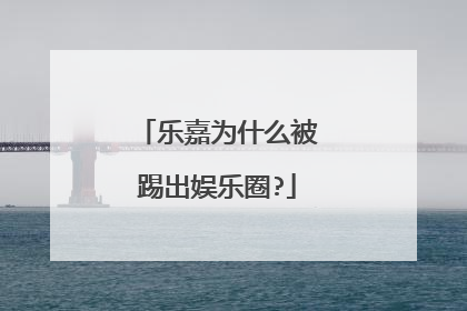 乐嘉为什么被踢出娱乐圈?