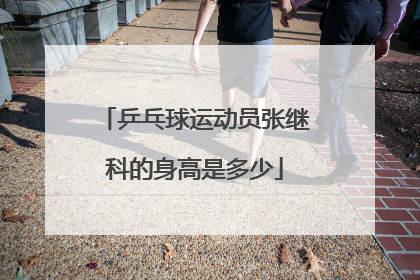 乒乓球运动员张继科的身高是多少