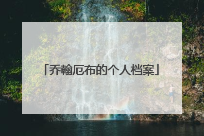 乔翰厄布的个人档案