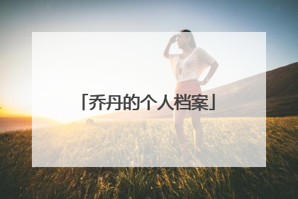 乔丹的个人档案