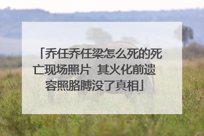 乔任乔任梁怎么死的死亡现场照片 其火化前遗容照胳膊没了真相