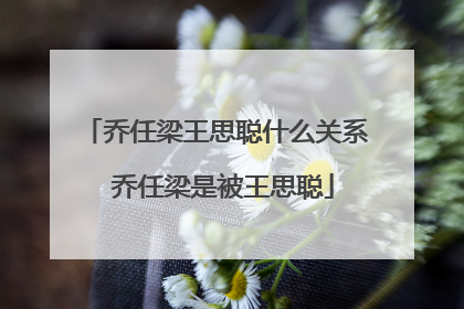 乔任梁王思聪什么关系 乔任梁是被王思聪