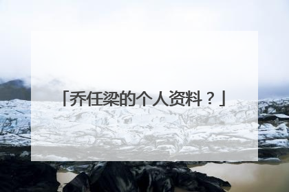 乔任梁的个人资料？