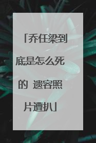 乔任梁到底是怎么死的 遗容照片遭扒