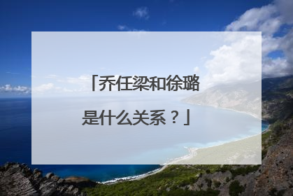 乔任梁和徐璐是什么关系?