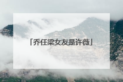 乔任梁女友是许薇