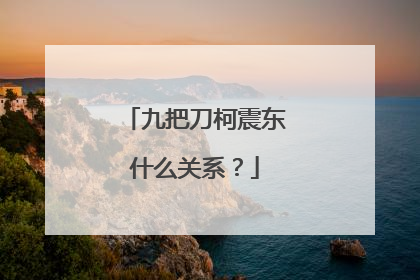 九把刀柯震东什么关系？
