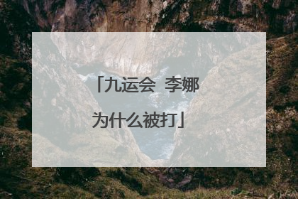九运会 李娜为什么被打
