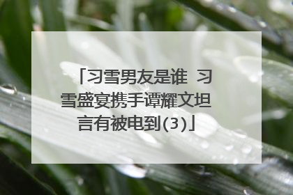 习雪男友是谁 习雪盛宴携手谭耀文坦言有被电到(3)