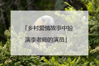 乡村爱情故事中扮演李老师的演员