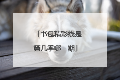 书包精彩线是第几季哪一期