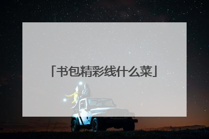 书包精彩线什么菜