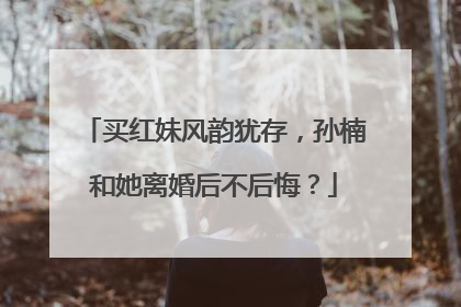 买红妹风韵犹存，孙楠和她离婚后不后悔？