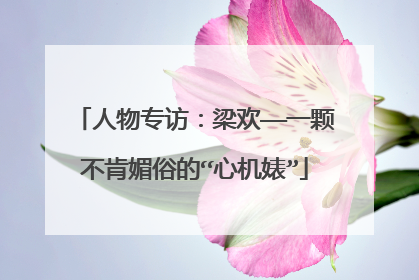 人物专访:梁欢——一颗不肯媚俗的“心机婊”