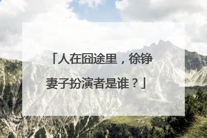 人在囧途里,徐铮妻子扮演者是谁?